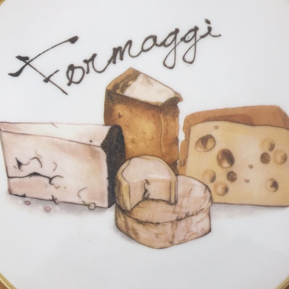 Ceramics Cuore Made in Italy Formaggi 9" Cheese Serving Plate - Picture 5 of 8